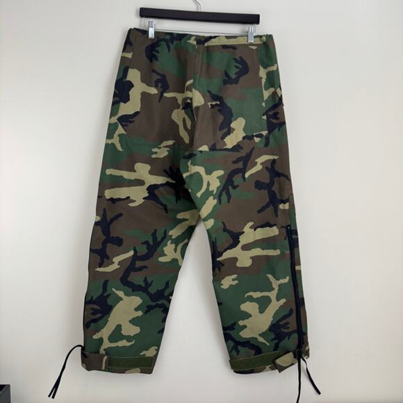 Gore-Tex Gore-Seam Men's  36x30 Camouflage Waterproof Woodland Cover Pants READ - Picture 2 of 11